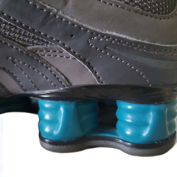 Nike Shox NZ Women 9 Sparkly Grey and Turquoise Rare 392868-040 - Picture 14 of 14